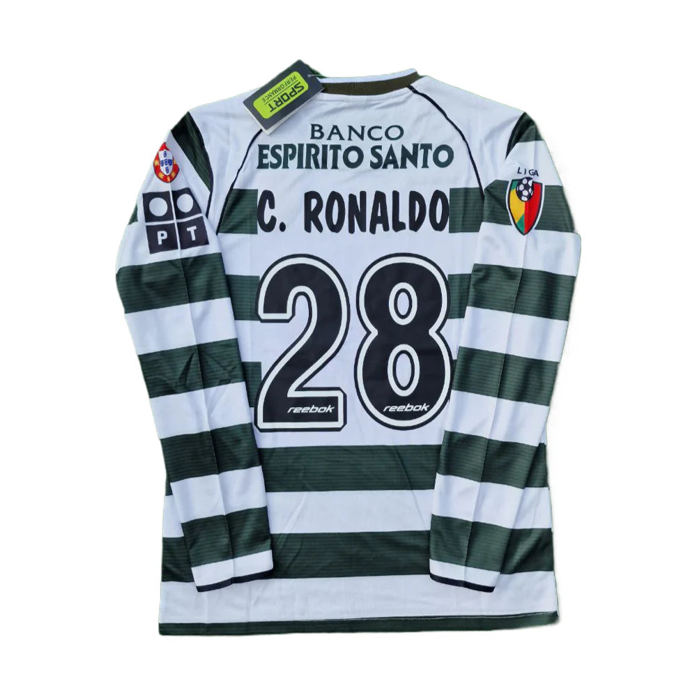Camiseta de local de manga larga del Sporting CP 2002-03