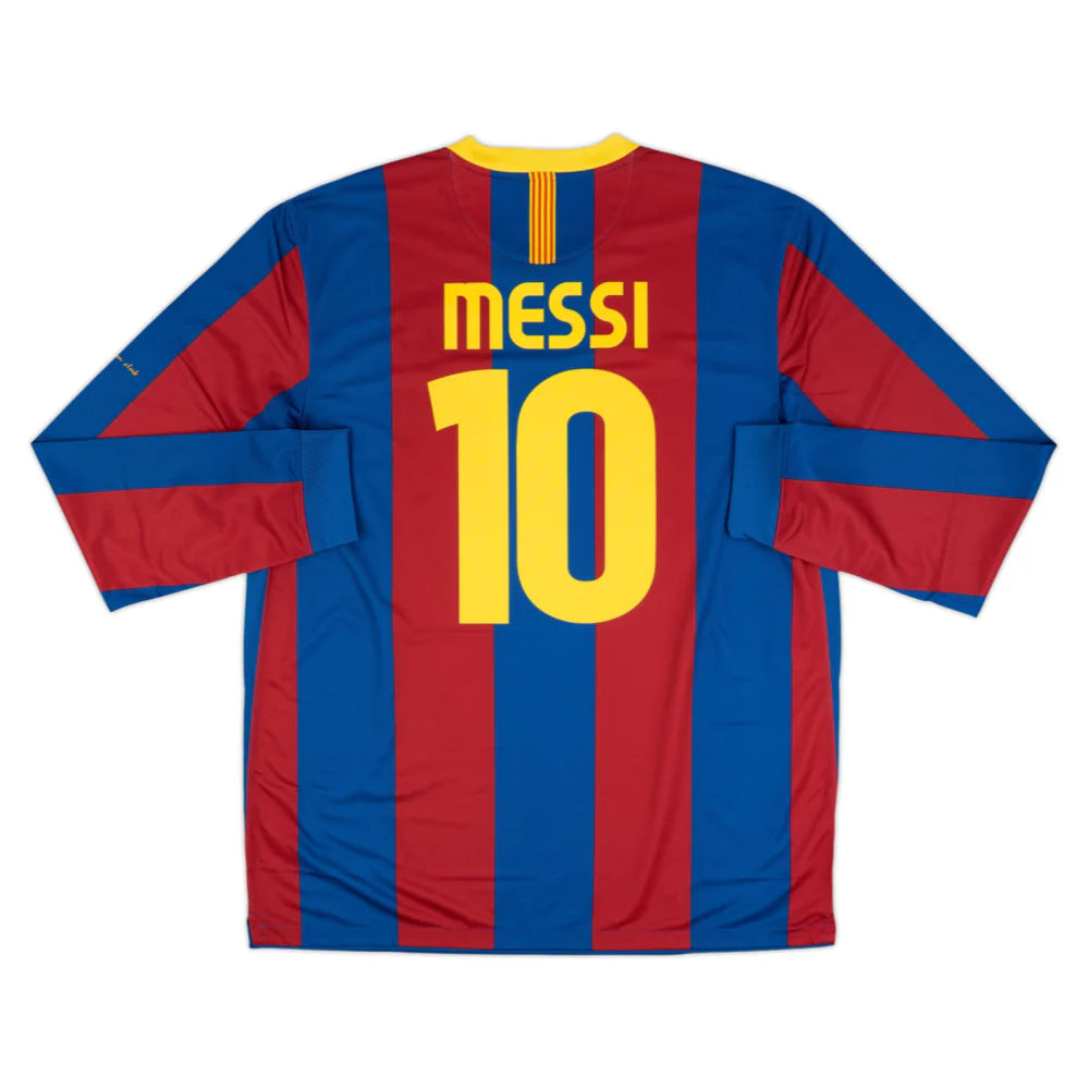 Primera equipación del FC Barcelona 2010-11, manga larga