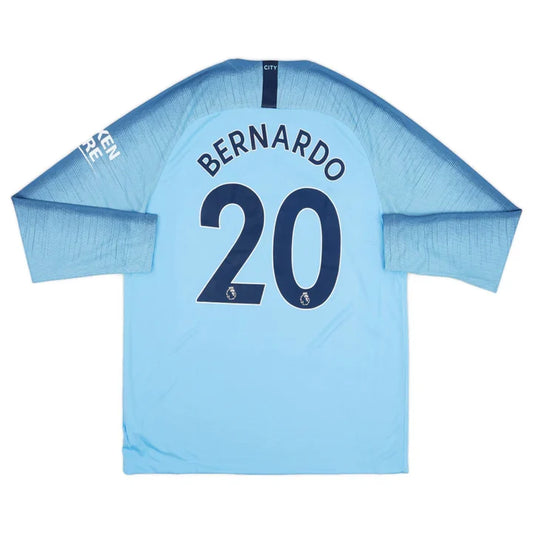 2018-19 Manchester City FC Home Long Sleeve Kit 