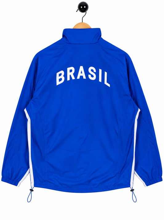Windbreaker Jacket Brazil Retro Blue