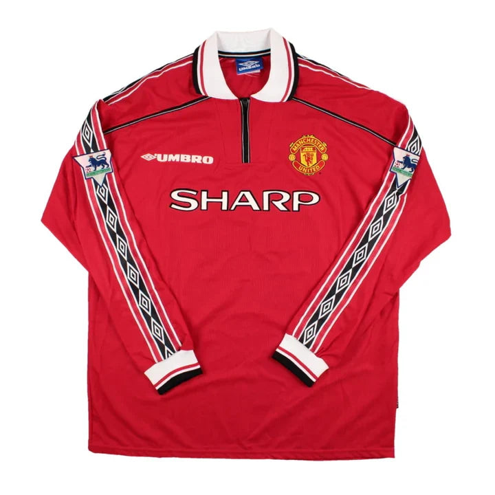 1998-00 Manchester United FC Long Sleeve Home Kit