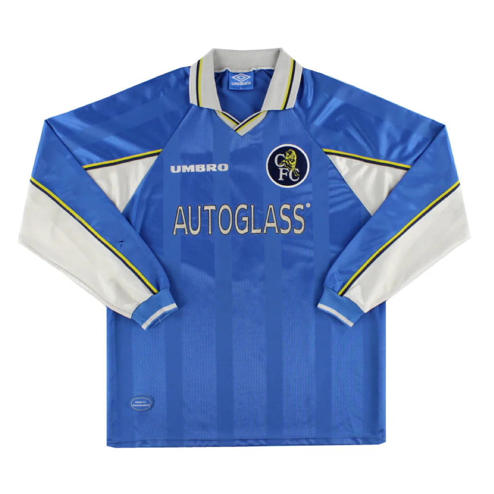 1997-99 Chelsea FC Long Sleeve Home Shirt ­