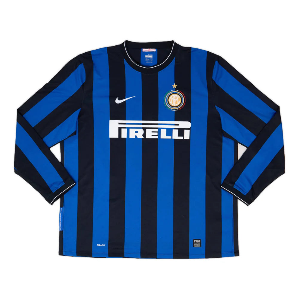 Camiseta de local del Inter de Milán 2009-10 de manga larga