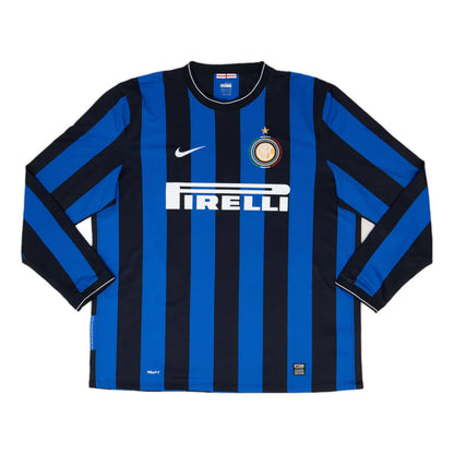 Camiseta de local del Inter de Milán 2009-10 de manga larga