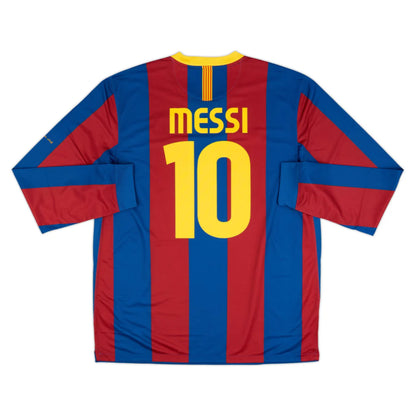 Primera equipación del FC Barcelona 2010-11, manga larga