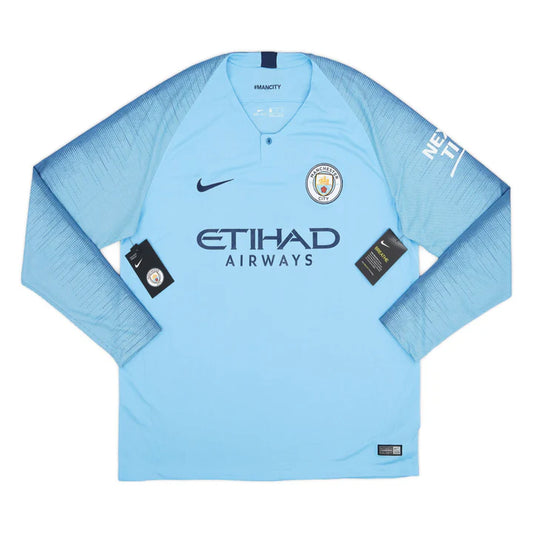 2018-19 Manchester City FC Home Long Sleeve Kit ­