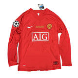 2007-08 Manchester United Home Shirt Long Sleeve ­