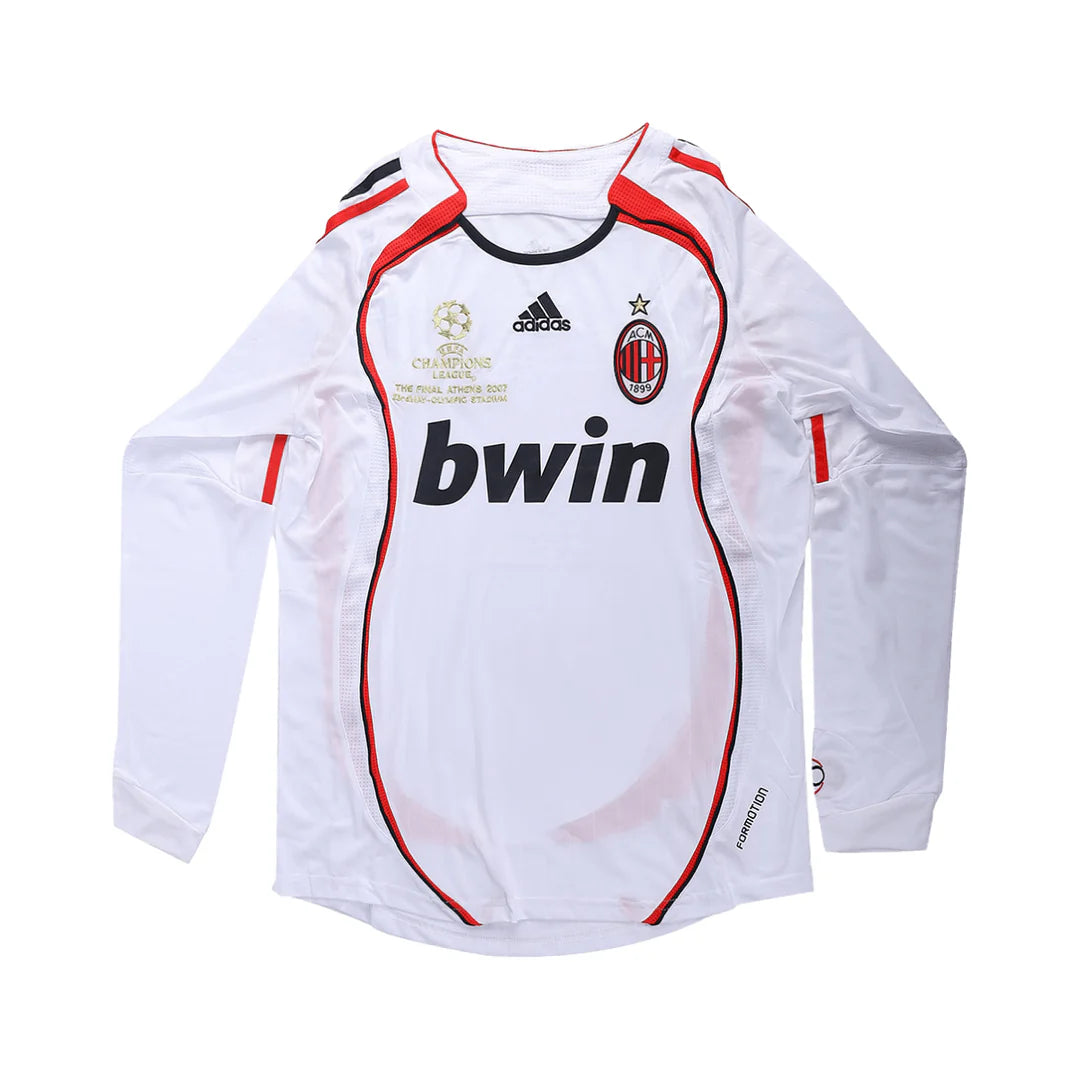 Camiseta de visitante del AC Milan 2007-08, manga larga