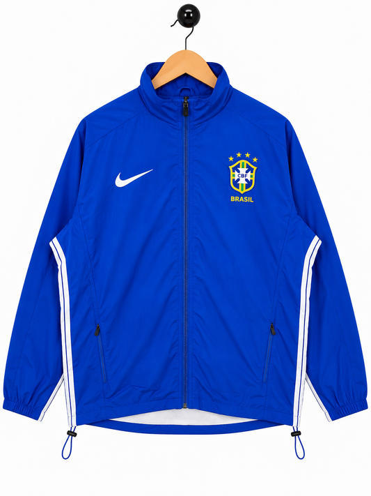 Windbreaker Jacket Brazil Retro Blue