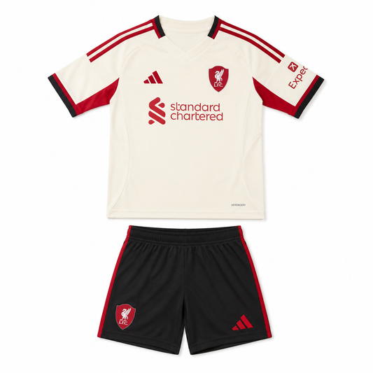 Kids 2025-2026 Liverpool Away kit